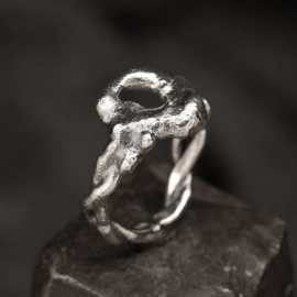Zilveren ring 01521