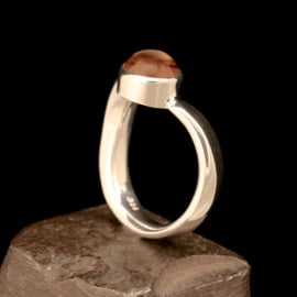 Zilveren ring  met Citrien    023088