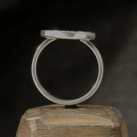 Zilveren ring 01550