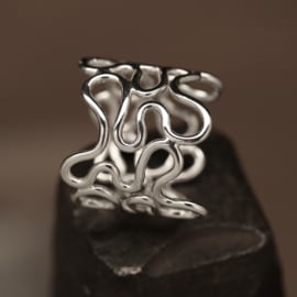 Zilveren ring 01510