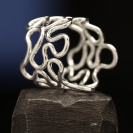 Zilveren ring 01510