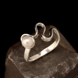 Zilveren ring 01595