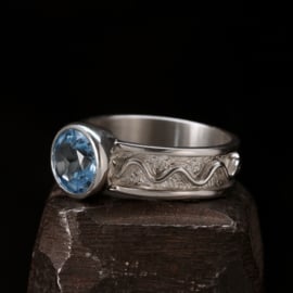 Zilveren  ring 01588