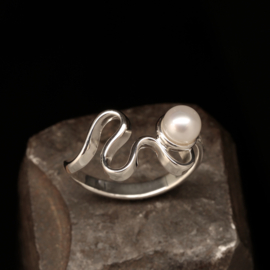Zilveren ring 01595