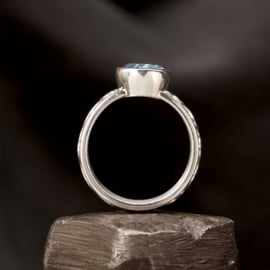 Zilveren  ring 01588