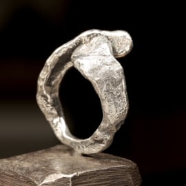 Zilveren ring   016261