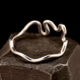 Zilveren ring 02311