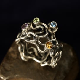 Zilveren ring 01538