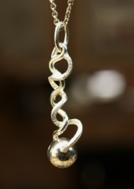 Zilveren hanger    026011
