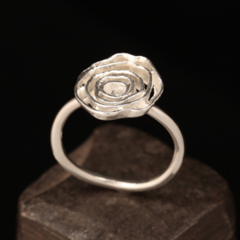 Zilveren ring 01609