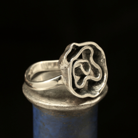 Zilveren ring   01601