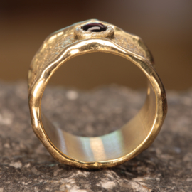 Gouden Ring met Granaat  0153