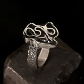 Zilveren ring 01586