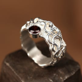 zilveren ring    24005