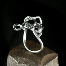 Zilveren ring 01562