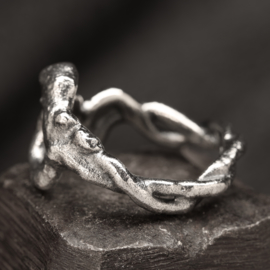 Zilveren ring 01521