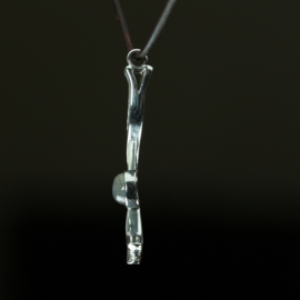 Zilveren hanger    01568
