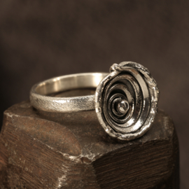 Zilveren ring 01530
