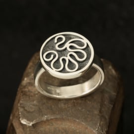 Zilveren ring 01550