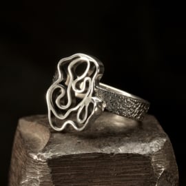 Zilveren ring 01586