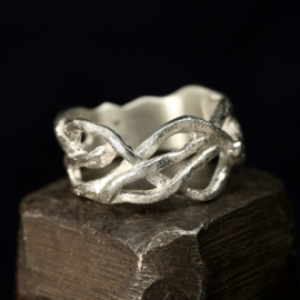 Zilveren ring 01540