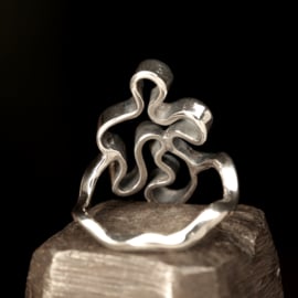 Zilveren ring  01621