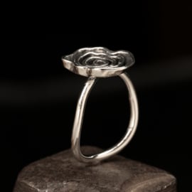 Zilveren ring 01605