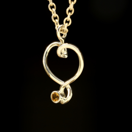 Zilveren hanger     026036