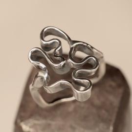 Zilveren ring  01621