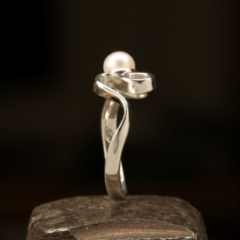 Zilveren ring 01595