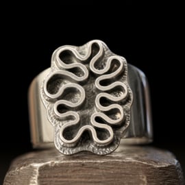 Zilveren ring 01617