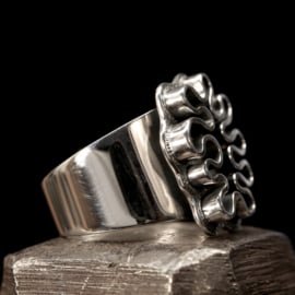 Zilveren ring 01617