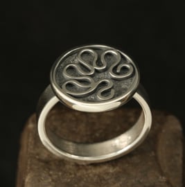 Zilveren ring 01550