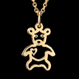 Geel gouden hanger.  024068