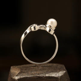 Zilveren ring 01595