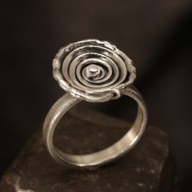 Zilveren ring 01530