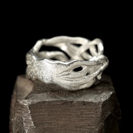 Zilveren ring 01540