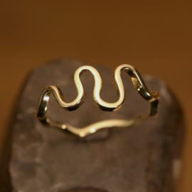Geel gouden ring   02328