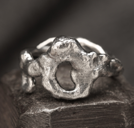 Zilveren ring 01521
