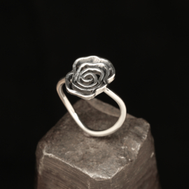 Zilveren ring 01605