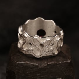 Zilveren ring. 01523