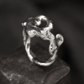 Zilveren ring 01521