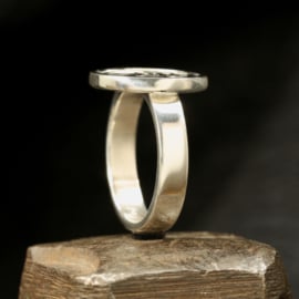 Zilveren ring 01550