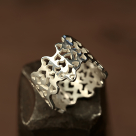 Zilveren ring        026042