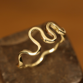 Geel gouden ring   02328