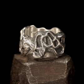 Zilveren ring  01622