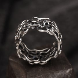 Zilveren ring 01522