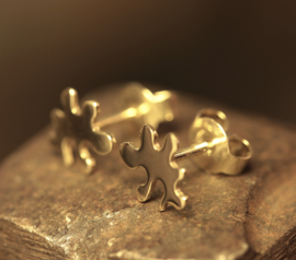 Gouden oorbellen (geel goud)    0215
