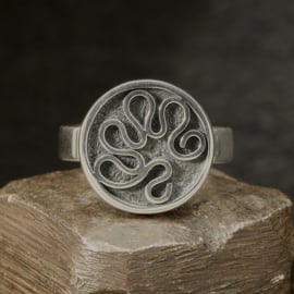 Zilveren ring 01550