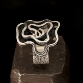 Zilveren ring 01598